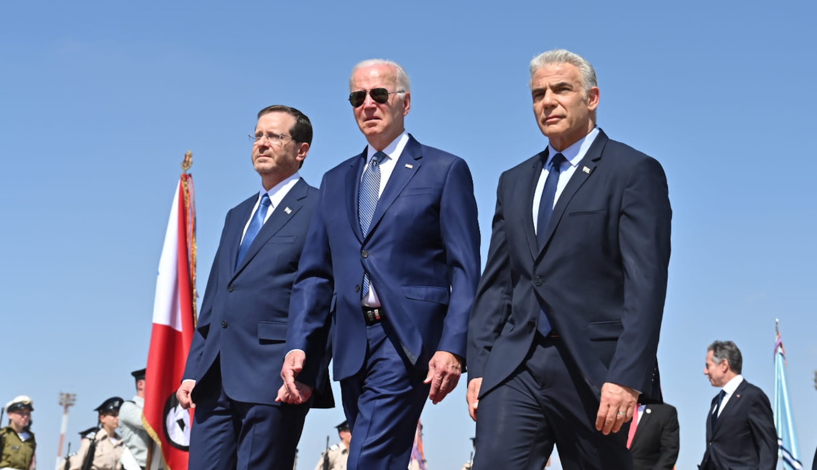 Presidente Herzog, Presidente Biden, Primer Ministro Lapid